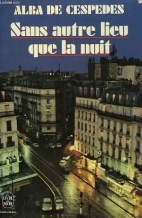 Couverture du produit · Sans autre lieu que la nuit