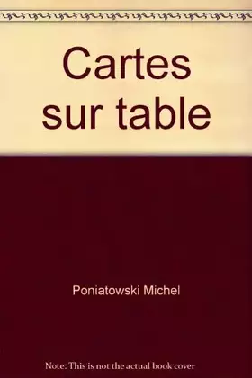 Couverture du produit · Cartes sur table