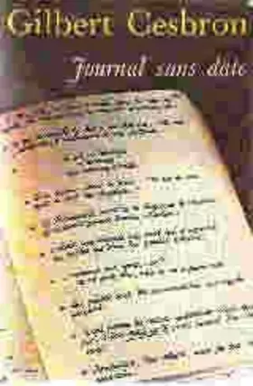 Couverture du produit · Journal sans date