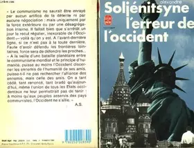 Couverture du produit · L'Erreur de l'Occident