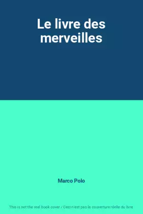 Couverture du produit · Le livre des merveilles