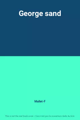 Couverture du produit · George sand