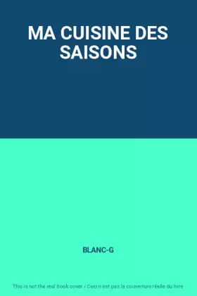 Couverture du produit · MA CUISINE DES SAISONS