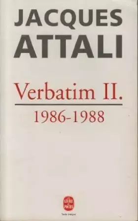 Couverture du produit · Verbatim 2 1986-1988