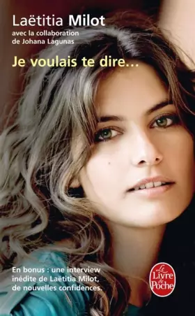 Couverture du produit · Je voulais te dire ...
