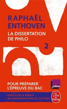 Couverture du produit · La Dissertation de philo 2