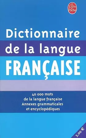 Couverture du produit · Dictionnaire de la langue française