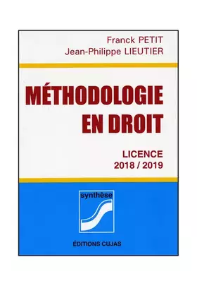 Couverture du produit · Méthodologie en droit