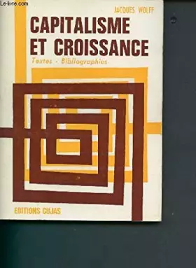 Couverture du produit · Capitalisme et croissance
