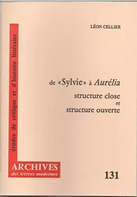 Couverture du produit · De "Sylvie" à "Aurelia" : structure close et structure ouverte