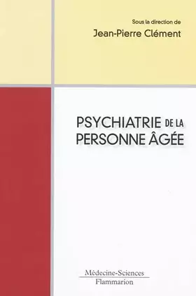 Couverture du produit · Psychiatrie de la personne âgée