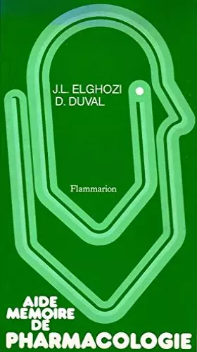 Couverture du produit · Aide-mémoire de pharmacologie