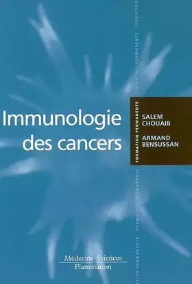Couverture du produit · Immunologie des cancers