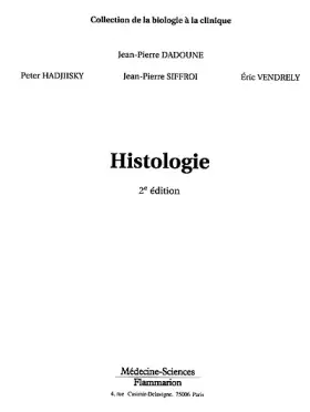 Couverture du produit · Histologie, 2e édition