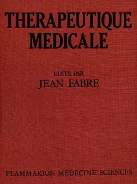 Couverture du produit · Thérapeutique médicale