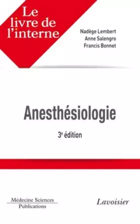 Couverture du produit · Anesthésiologie