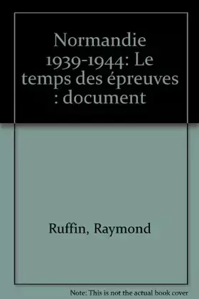 Couverture du produit · NORMANDIE 1939 1944