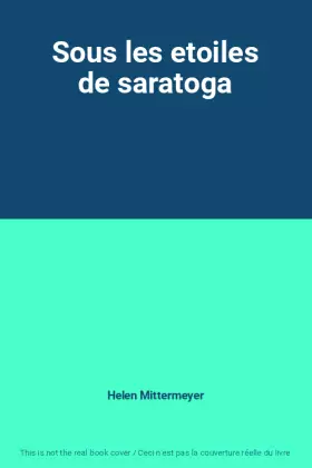 Couverture du produit · Sous les etoiles de saratoga