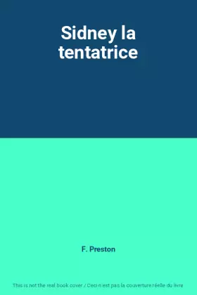 Couverture du produit · Sidney la tentatrice