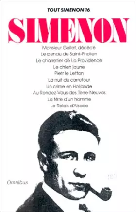 Couverture du produit · Tout Simenon, tome 16 (10 romans)