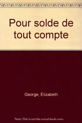 Couverture du produit · Pour solde de tout compte