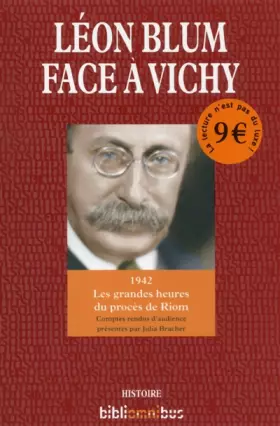 Couverture du produit · Léon Blum face à Vichy