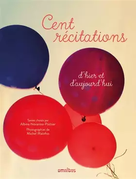 Couverture du produit · Cent récitations d'hier et d'aujourd'hui
