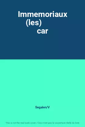Couverture du produit · Immemoriaux (les)          car