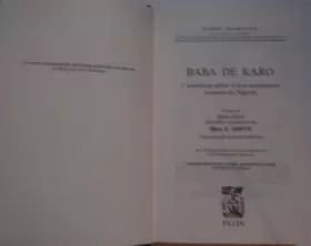 Couverture du produit · Baba De Karo Car