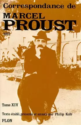 Couverture du produit · Marcel Proust (1915), tome XIV : Correspondance