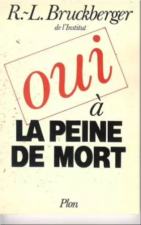 Couverture du produit · Oui a la peine de mort