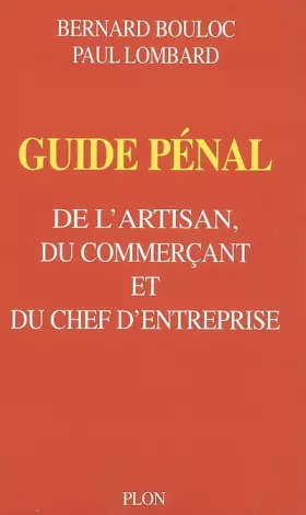 Couverture du produit · Guide pénal : Chef d'entreprise