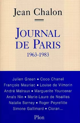 Couverture du produit · Journal de Paris, 1963-1983