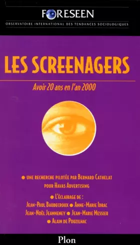 Couverture du produit · Screenagers : avoir 20 ans en l'an 2000