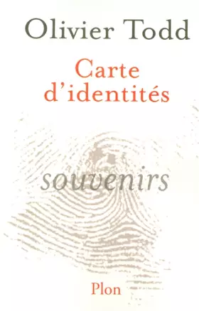 Couverture du produit · CARTE D IDENTITES
