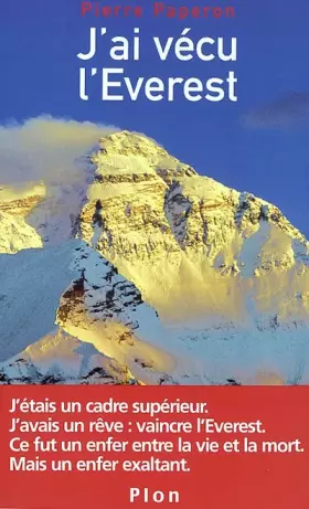 Couverture du produit · J'ai vécu l'Everest