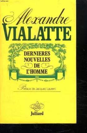 Couverture du produit · Dernières nouvelles de l'homme