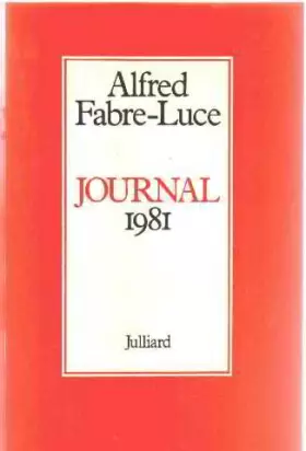 Couverture du produit · Journal 1981