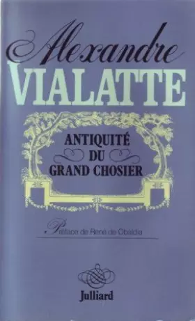 Couverture du produit · Antiquite grand chosier