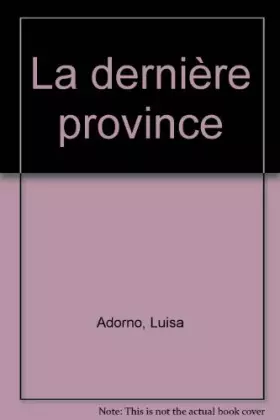 Couverture du produit · La dernière province