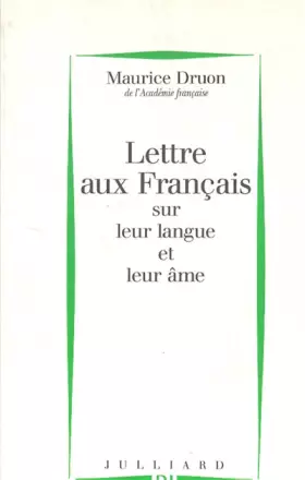 Couverture du produit · LETTRE AUX FRANCAIS