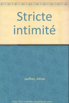 Couverture du produit · Stricte intimité
