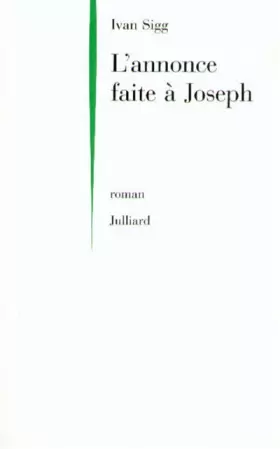 Couverture du produit · Annonce faite à Joseph