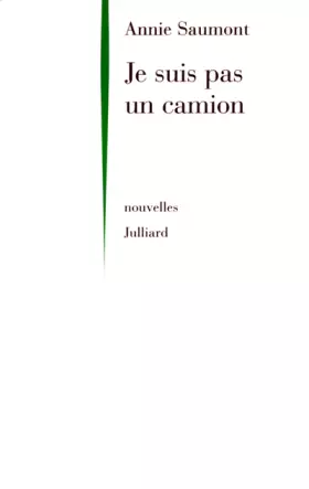 Couverture du produit · Je suis pas un camion
