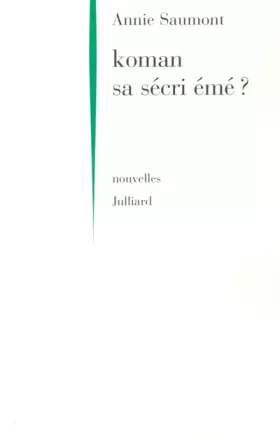 Couverture du produit · Koman sa sécri émé
