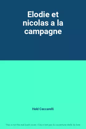 Couverture du produit · Elodie et nicolas a la campagne