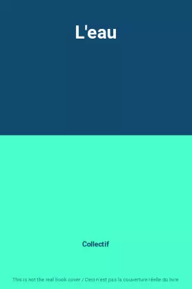 Couverture du produit · L'eau