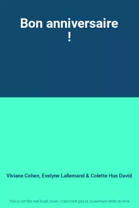 Couverture du produit · Bon anniversaire !
