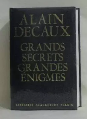 Couverture du produit · GRANDS SECRETS, GRANDES ENIGMES