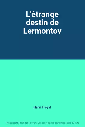 Couverture du produit · L'étrange destin de Lermontov